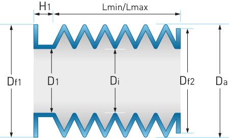 PVC vouwbalg type MJ
